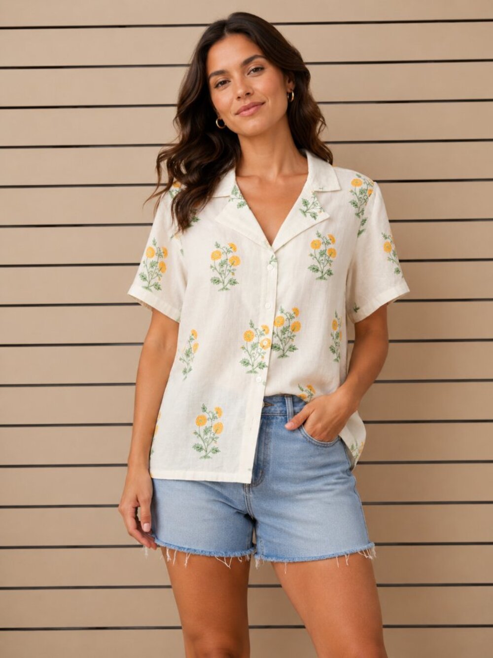 Nancy Blouse En Creme ET57343VR